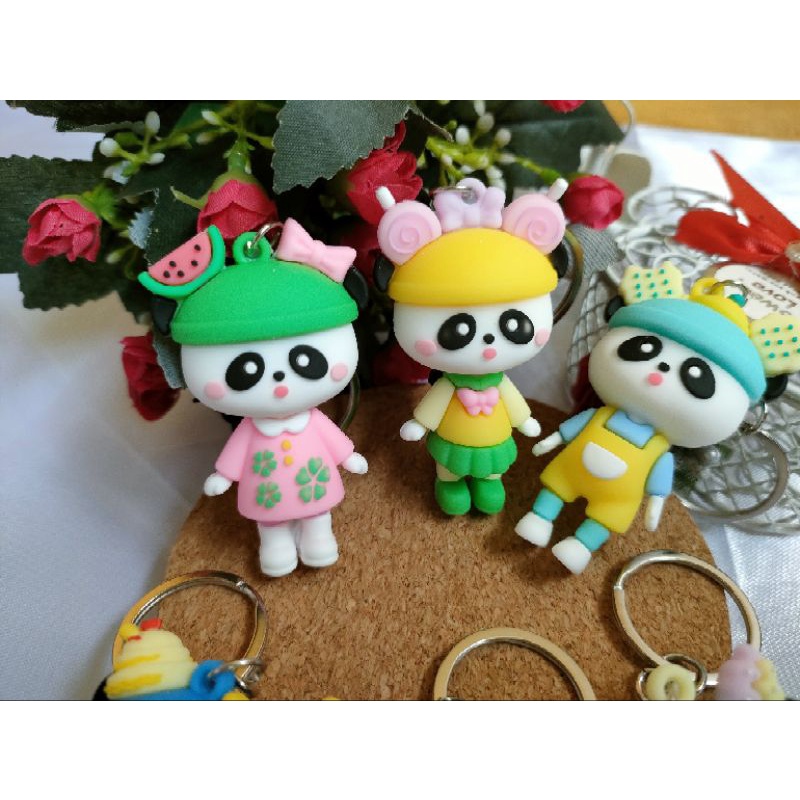 Gantungan Kunci Panda Candy Unik Lucu Gemoy - Ganci aksesoris import