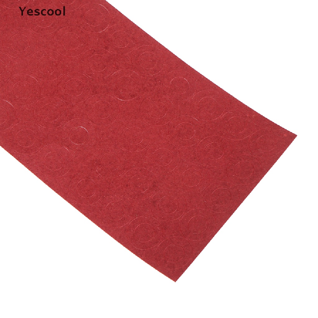 Yescool 200pcs ring Kertas Isolasi Panas 18650 Warna Merah