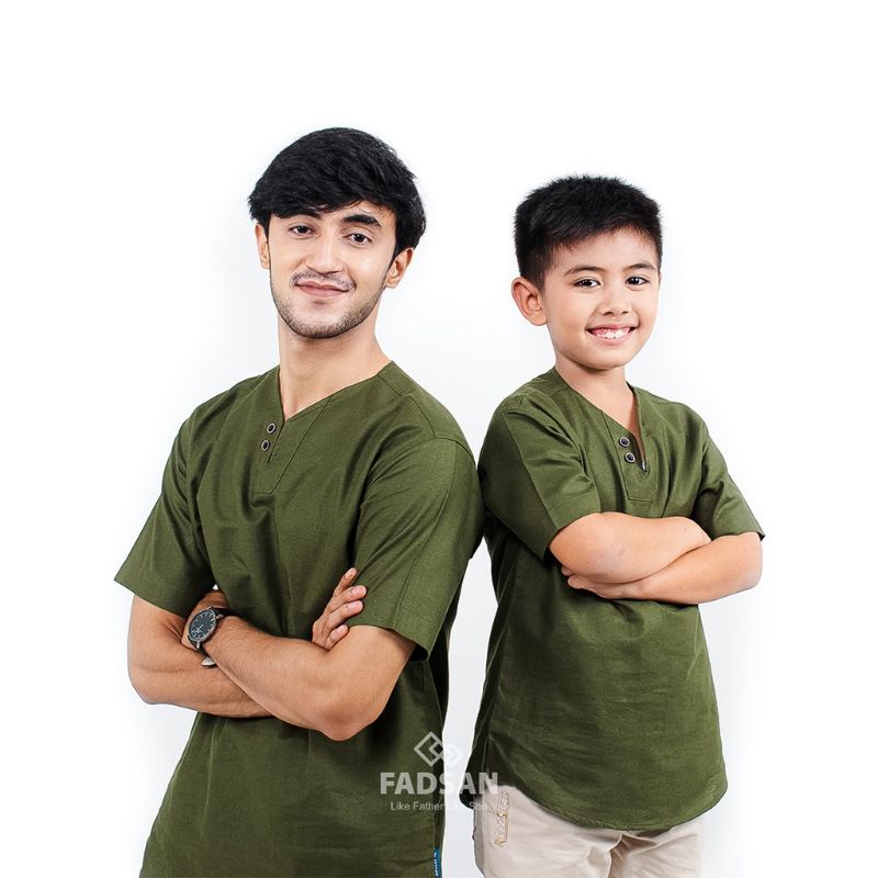 FADSAN - BAJU KOKO COUPLE AYAH DAN ANAK LENGAN PENDEK MONO SERIES