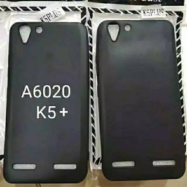 SLIM BLACKMATTE LENOVO A6020 / CASE SOFTCASE BLACK MATTE K5 / K5 PLUS MIKA CASING