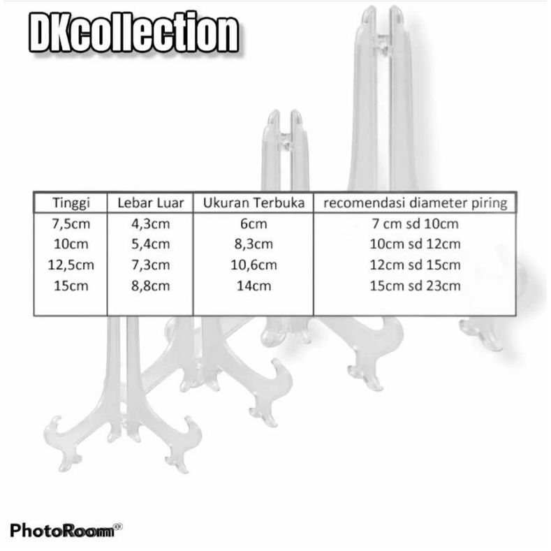 Sandaran piring hias BESAR / kaki pajangan piring besar / STANDING PLATE /KAKI PIRING BESAR