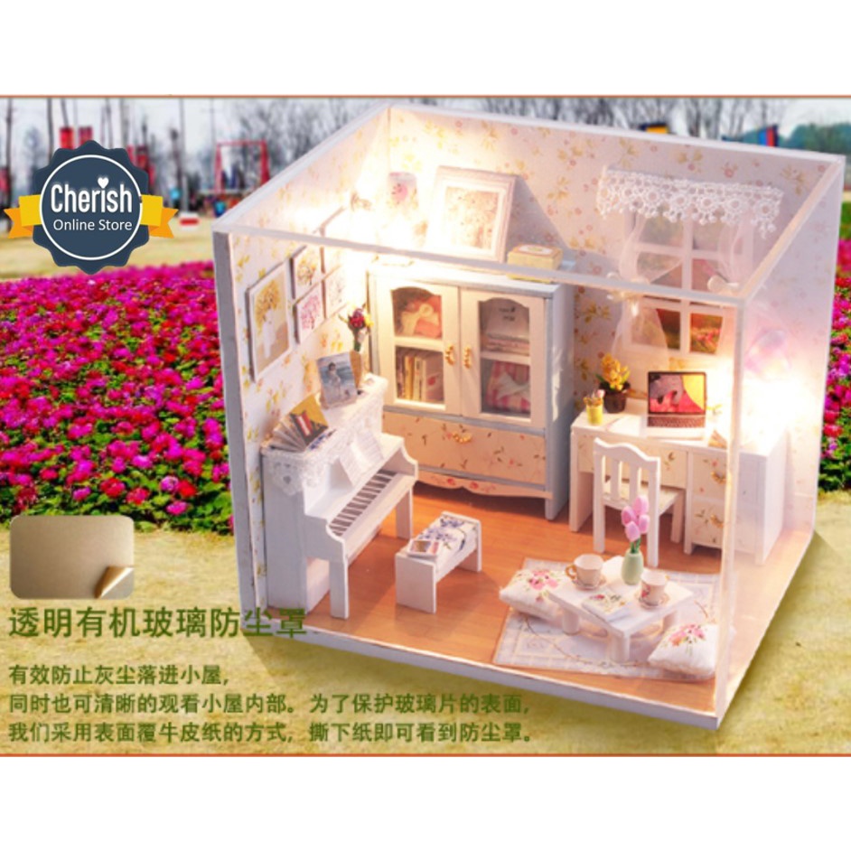 DIY Miniatur Rumah Furniture - Dollhouse Wooden Miniature - Miniatur Ruangan - M011