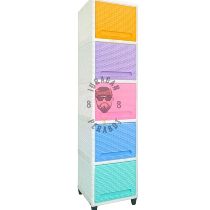 

Office & Stationery | Document Organizer | Lemari Cabinet Plastik Serbaguna Club Flip Susun 5 Single | Best Seller