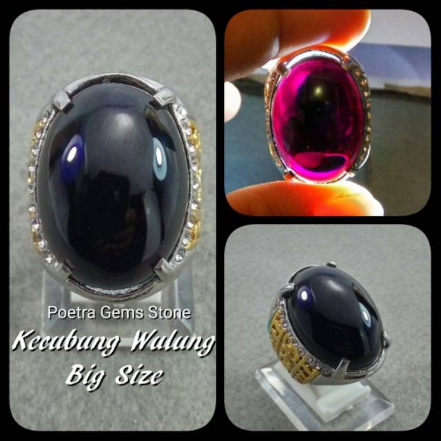 CINCIN KECUBUNG WULUNG BIG SIZE TEMBUS PLONG UNGU