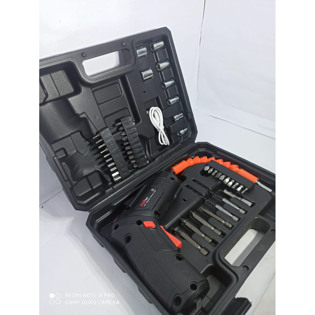 JLD 4.2V bor obeng baterei bor baterai cordles drill obeng portable tanpa kabel