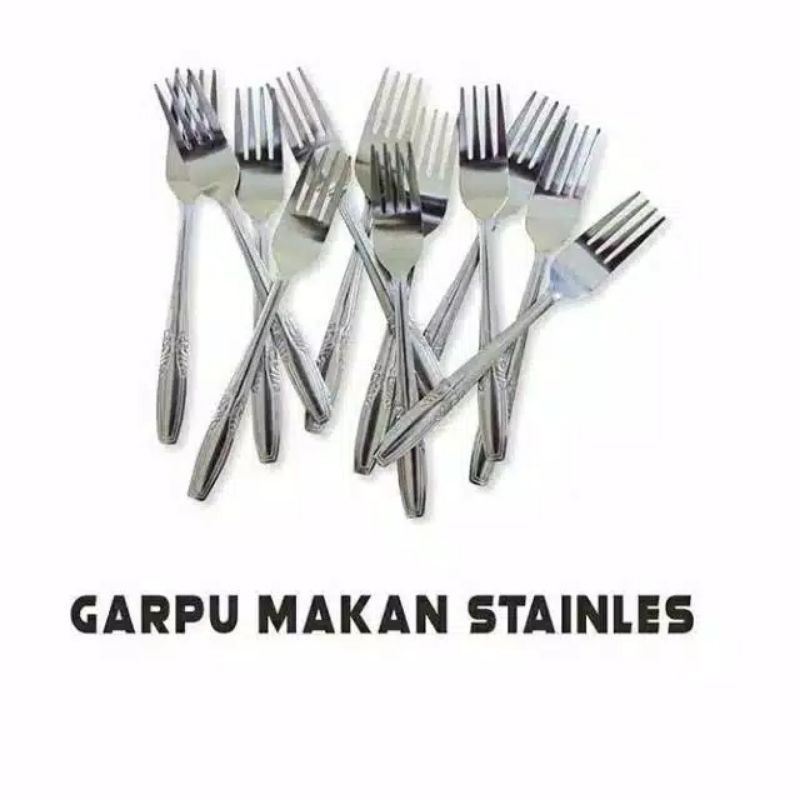 GARPU MAKAN STAINLESS 1 LUSIN