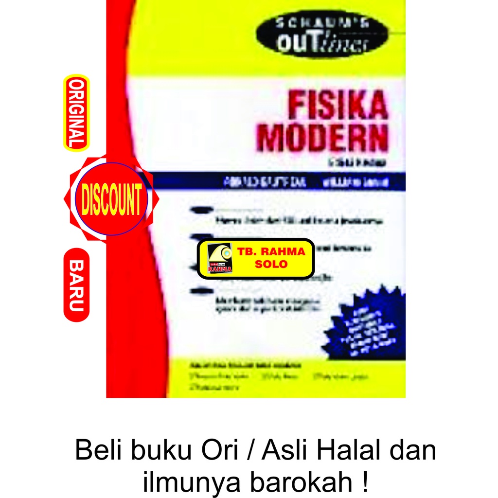 Schaums Outlines Fisika Modern Edisi Kedua Ronald Gautreau William Savin Erlangga Buku Asli Original
