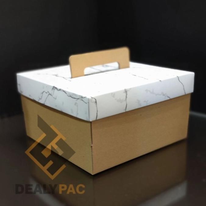 

```````] box tenteng tutup marmer uk 22x22x12cm - (per 6pcs)