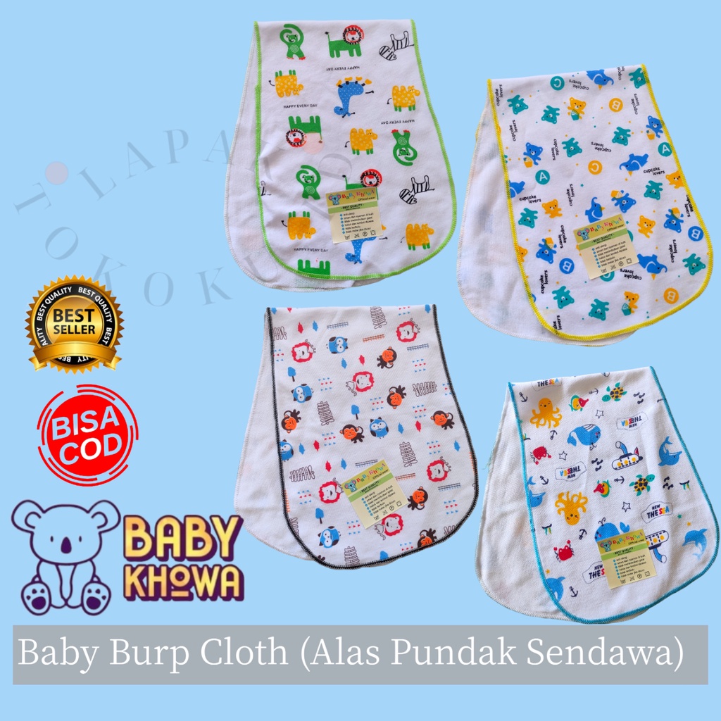 Celemek Pundak Slaber bayi Burp Bib multifungsi BABY KHOWA Lembut 100% Alas Pundak Sendawa Celemek JUMBO Slabber Bib Bayi Tatakan Iler Bayi