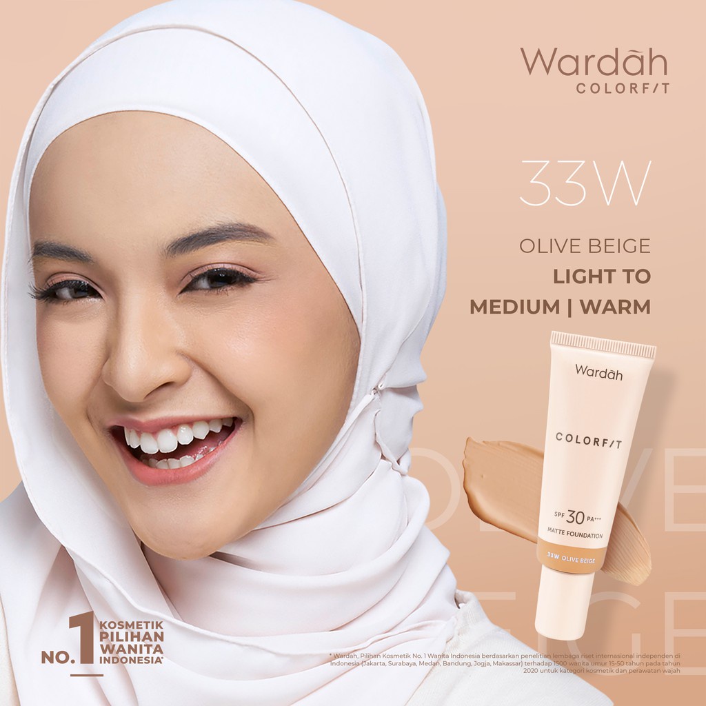 (cod) Wardah Colorfit Matte Foundation - Foundation SPF 30