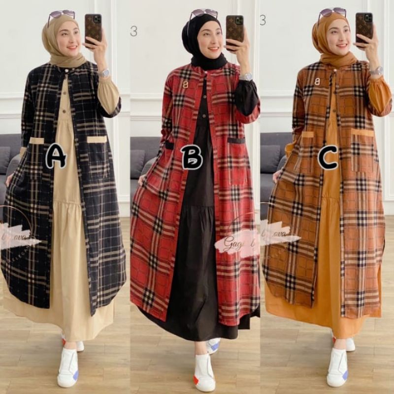 Kaishila 3 semi dress ori gagil fashion by ova