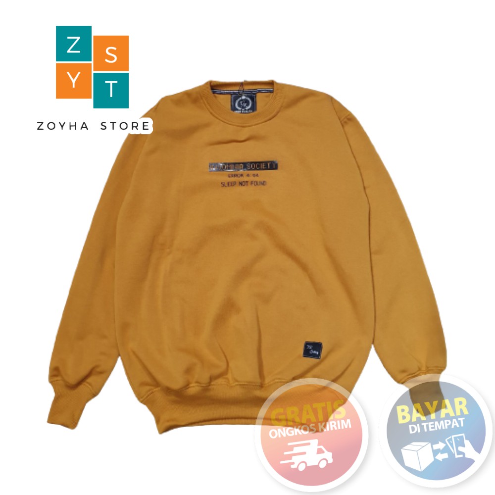 Crewneck Pria Original Distro INSOMNIA Orange Cotton Premium Destro ZS_Offecial By Zoyha_Store