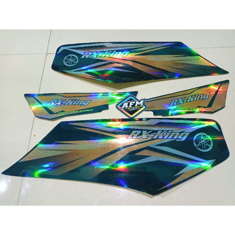 Striping Rx King || Striping Rx King Hologram (Warna Dasar Hijau Botol) COD