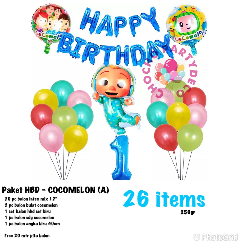 Jual (1set) Paket Ulang Tahun HBD A dekorasi ulang tahun