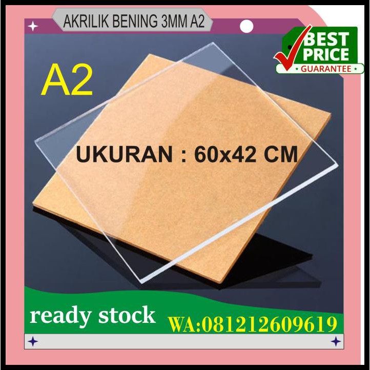 

Acrylic Lembaran Bening 3Mm A2 42X60Cm