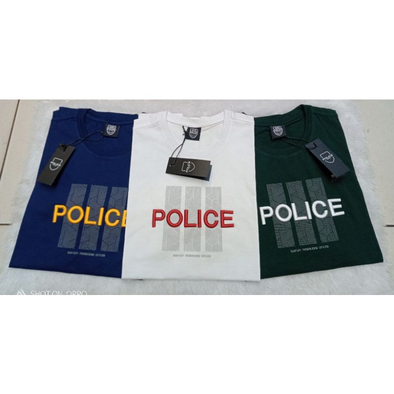POLICE DENIM ORI / KAOS POLICE ORI / KAOS PRIA POLICE ORI