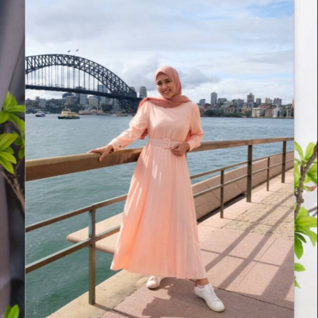 Ivory dress , dress wanita , dress hijab , dress formal