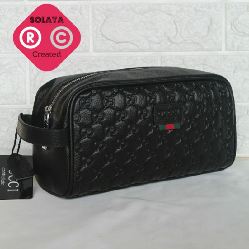 HANDBAG GUCCI KULIT ASLI - CLUTCH GUCCI PRIA WANITA - POUCH GUCCI