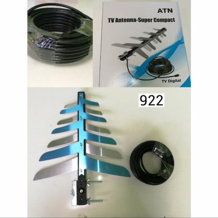 antena TV digital , outdoor ,   panjang kabel 15M , ATN - 922