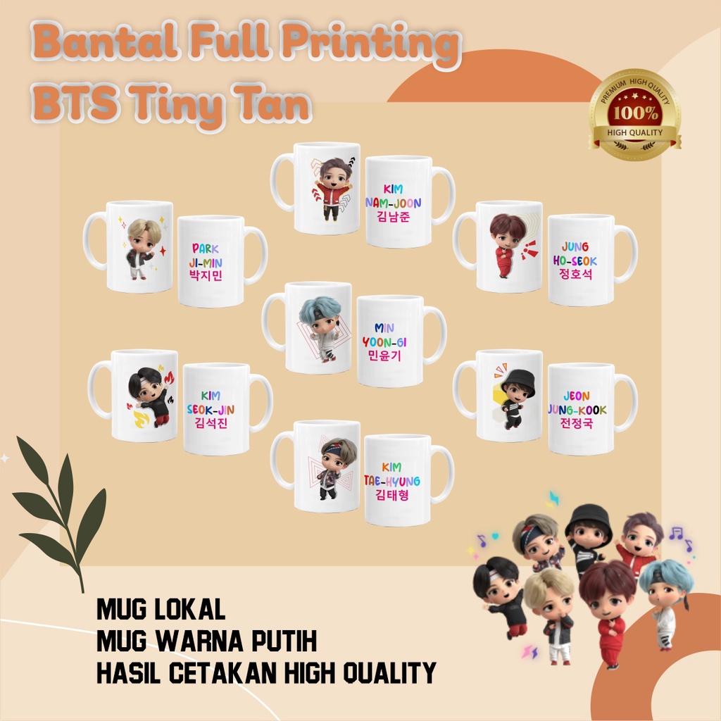 [ BTS TINYTAN ] BTS TinyTan GELAS BTS / MUG DIGITAL PRINTING BTS - MERCHANDISE BTS TinyTan - MERCHAN