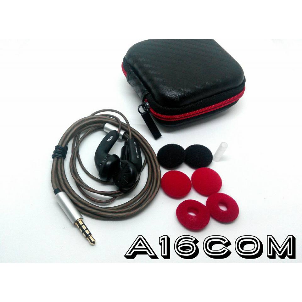 EARBUD MX500  DIY PLUS MIC .CASE KARBON - BASS MANTAP