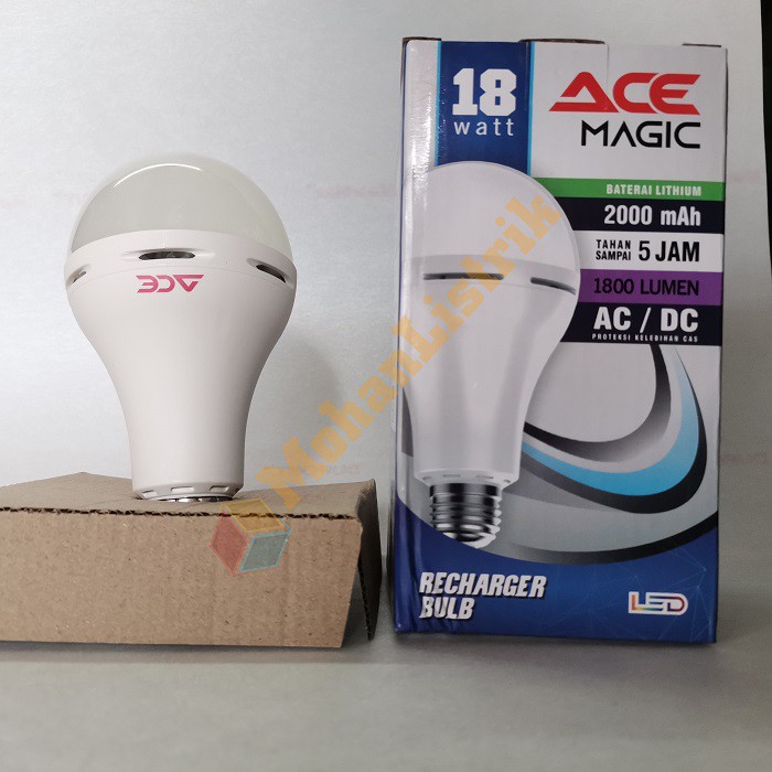 Lampu Bohlam LED Magic AC/DC Emergency ACE 18 Watt 23 Watt - Putih