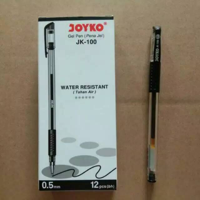 

Pen jk100 joyko hitam. Isi 1 lusin