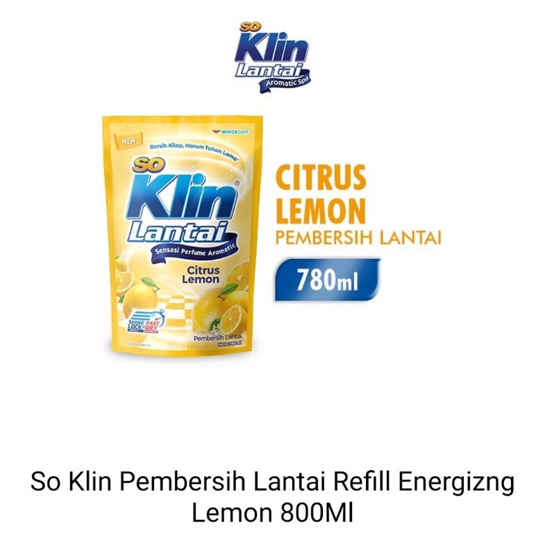 so Klin lantai lemon 780 ml