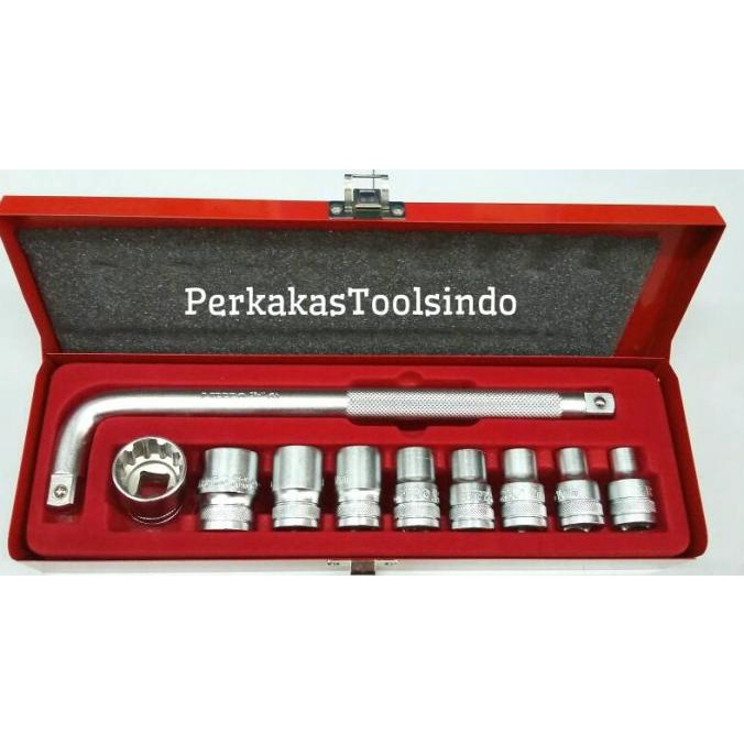 Kunci Sok Set 10Pcs Lippro Multi Fungsi