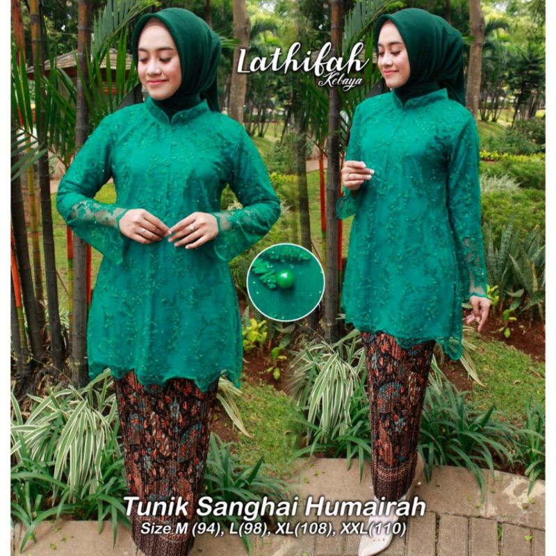 Kebaya brukat Long cape savitri Cuci Gudang