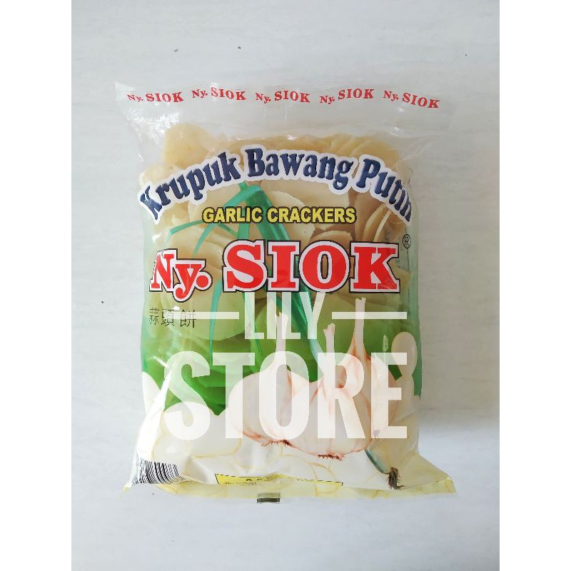 

Kerupuk / Krupuk / Kropok Bawang Putih Ny Siok / Ny. Siok 500grm