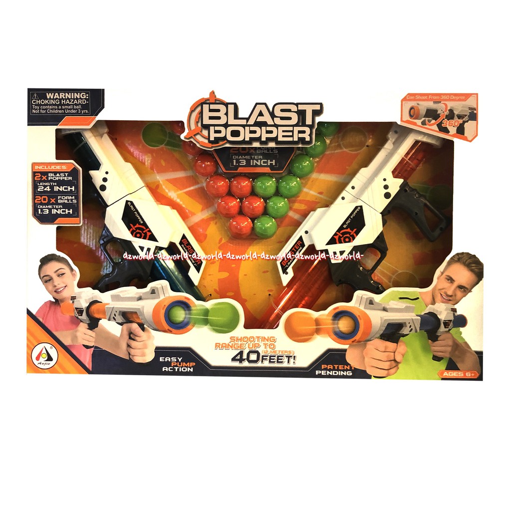 Blast Popper Shooting Range up To 40 Feet Pistol Peluru Bola 2 Pistol