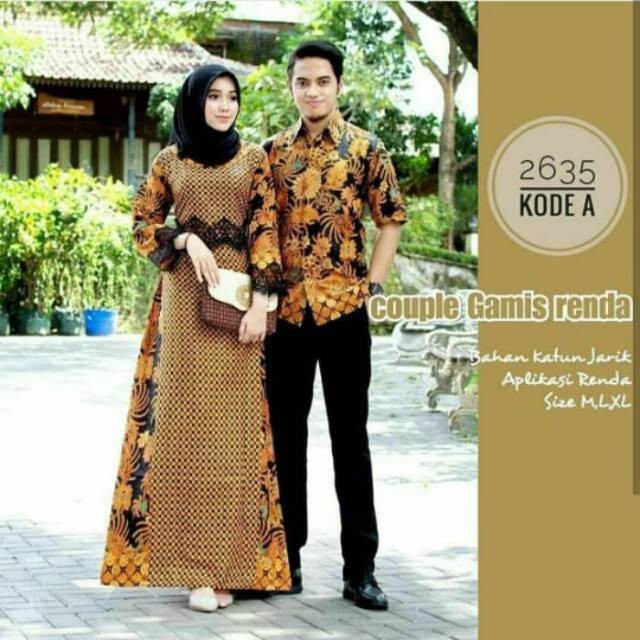 baju pakaian couple batik Ori Ndoro Jowi Party cewek cowok pria laki laki formal modern murah A51