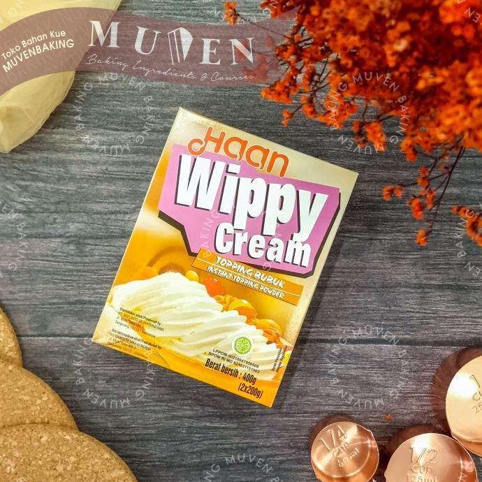 

(BISA COD) WHIPPED CREAM HAAN WIPPY CREAM INSTANT TOPPING POWDER 400gr TERBAIK Kode 892