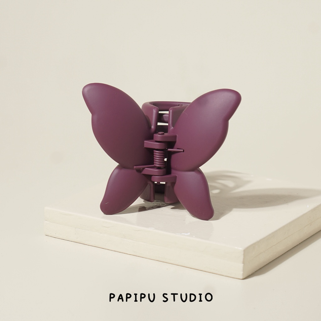 Papipustudio - Jepit rambut korea claw clip Butterfly