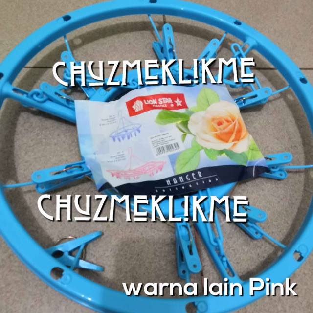Round hanger lion star/Gantungan baju + ada jepitan/Hanger lion star bulat