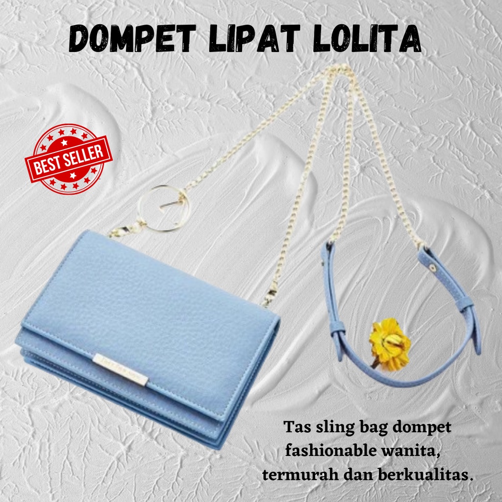 HARGAPROMO!! TAS SELEMPANG  LOLITA / DOMPET WANITA / DOMPET SELEMPANG LIPAT LOLITA