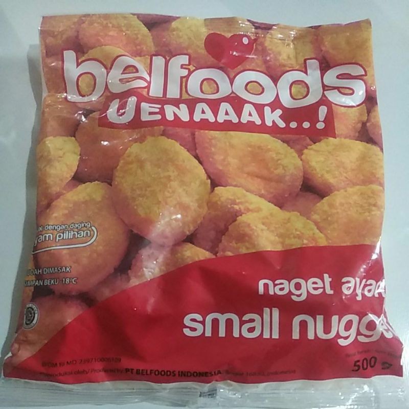 

ueenaaakk naget ayam small belfoods 500gr