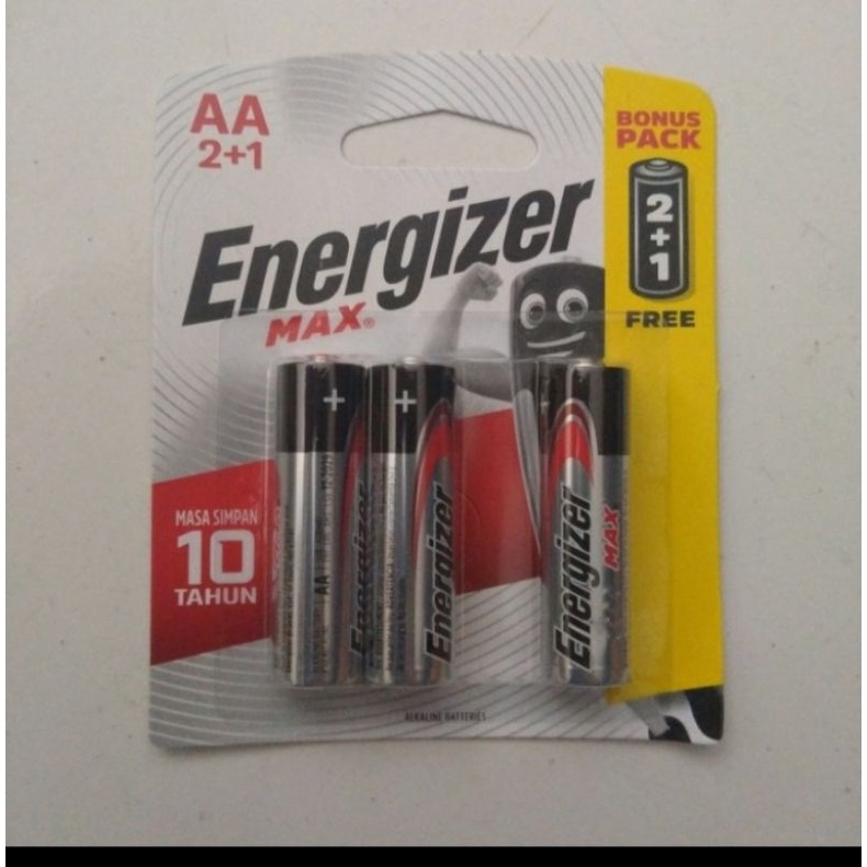 BATERAI ALKALINE ENERGIZER AA 1,5V BATTERY ALKALINE 2+1