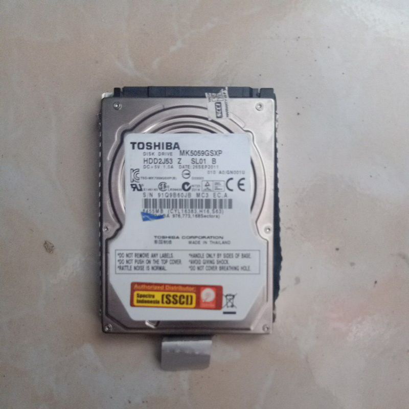hardisk Laptop 320Gb