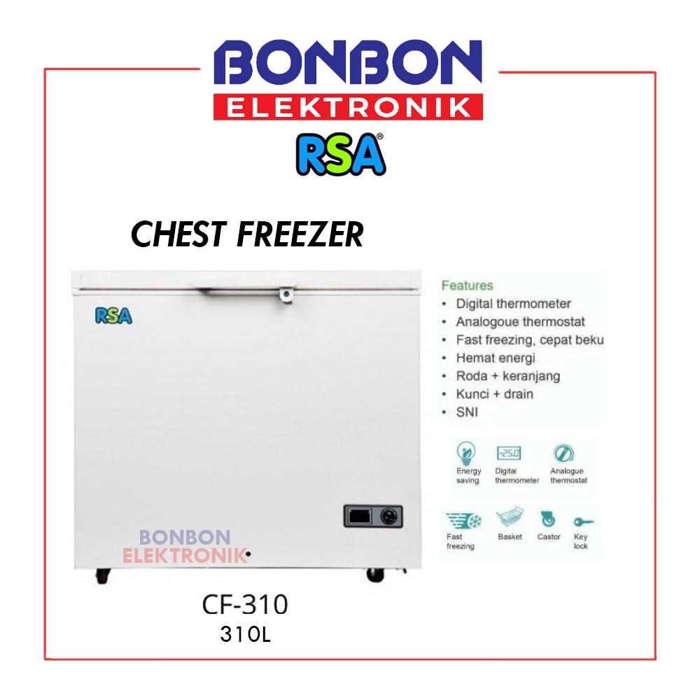 RSA Chest Freezer CF-310 / CF310 [310L]