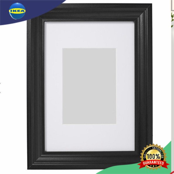 Frame foto ikeya EDSBRU Bingkai Foto Dinding/Standing ED 21x31cm (5R) Original_Hitam