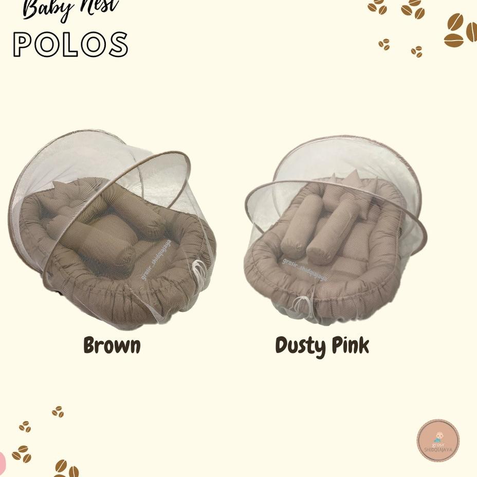 (TERBAIK) BABY NEST POLOS TERLARIS | Tempat Tidur Bayi Kelambu | Kado Bayi