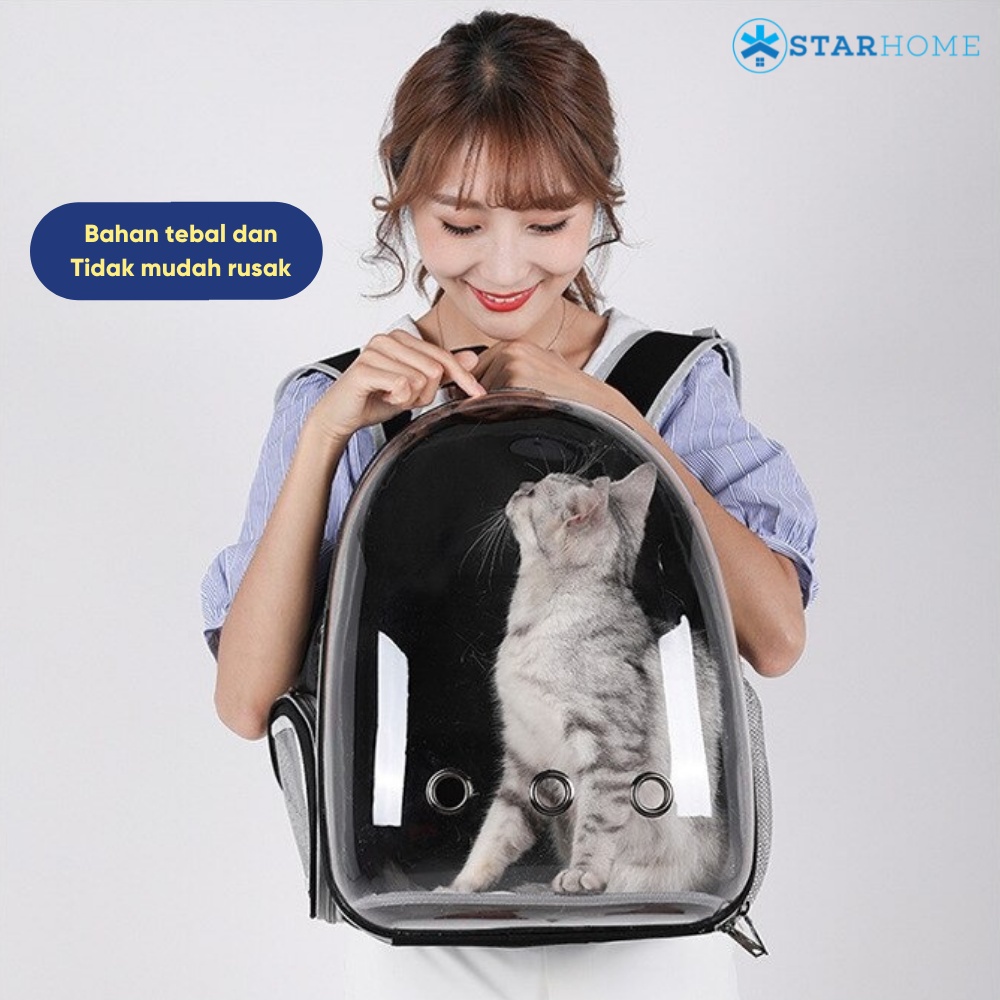 Tas Ransel Hewan Pet Cargo Travel Bag Nyaman Anti Air Tas Astronot Kucing Anjing Tas Travelling Hewan