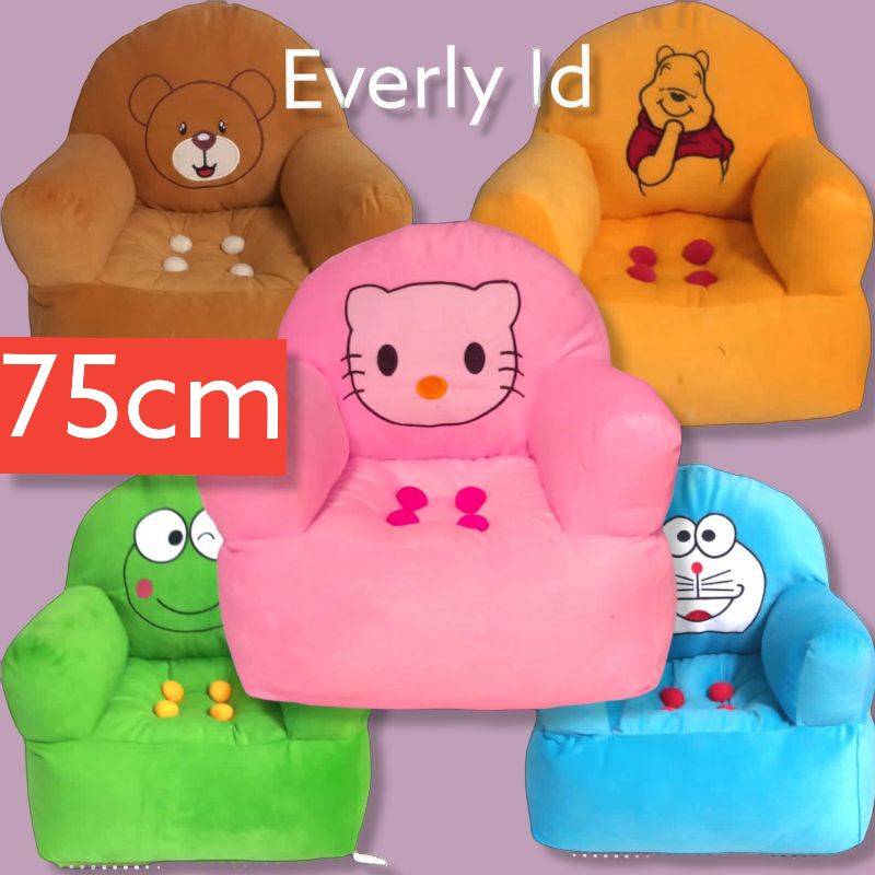 SNI BONEKA SOFA KARAKTER 75 cm Kursi kado BANTAL GULING pacar anak perempuan teman laki pria wanita    gemes import ori premium original JUMBO BESAR MINI KECIL  1 2 meter everly.id everlyid gemoy lucu