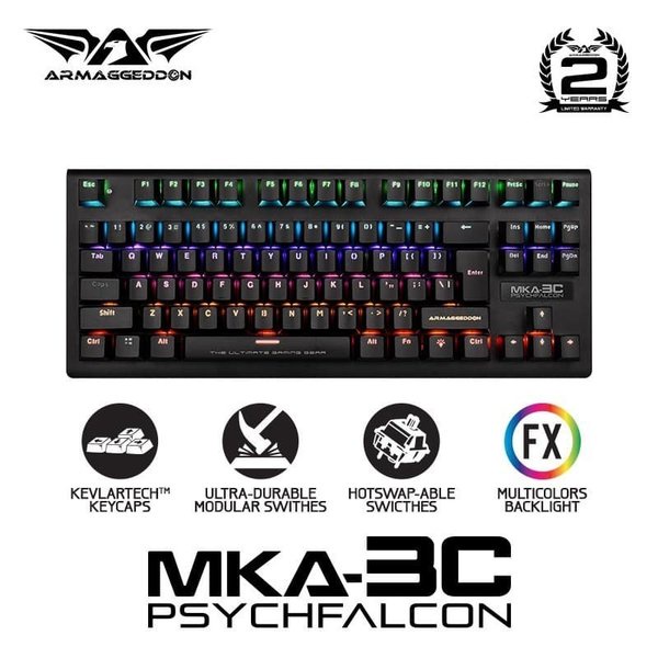 Keyboard Gaming Mechanical Armaggeddon MKA-3C PSYCHFALCON Wired