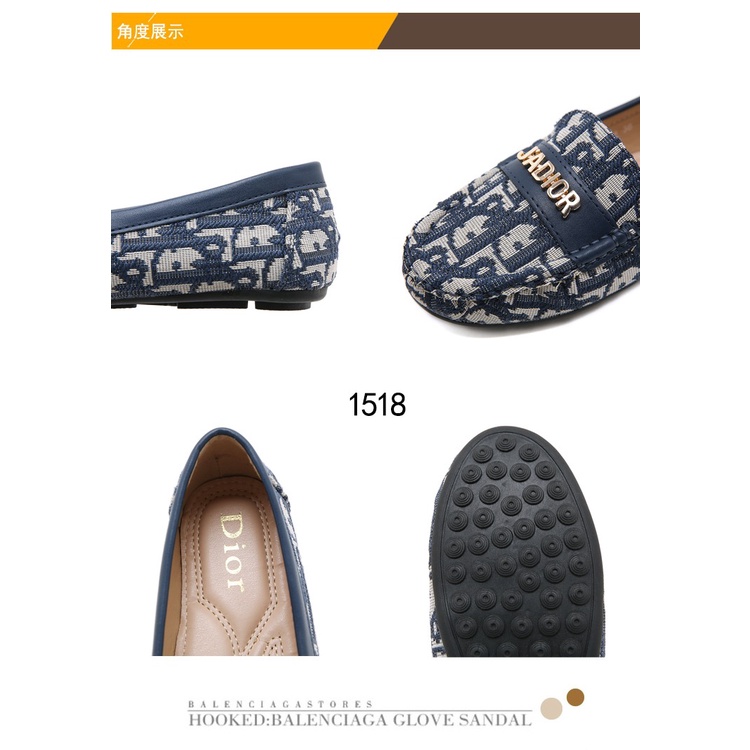 DR Ja'Dr Oblique Jacquard Flat Shoes #1518