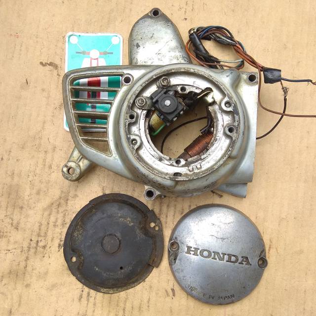 kalter kiri bak magnet honda c70 supercup c700 c800 double starter ori original second bekas spul 2