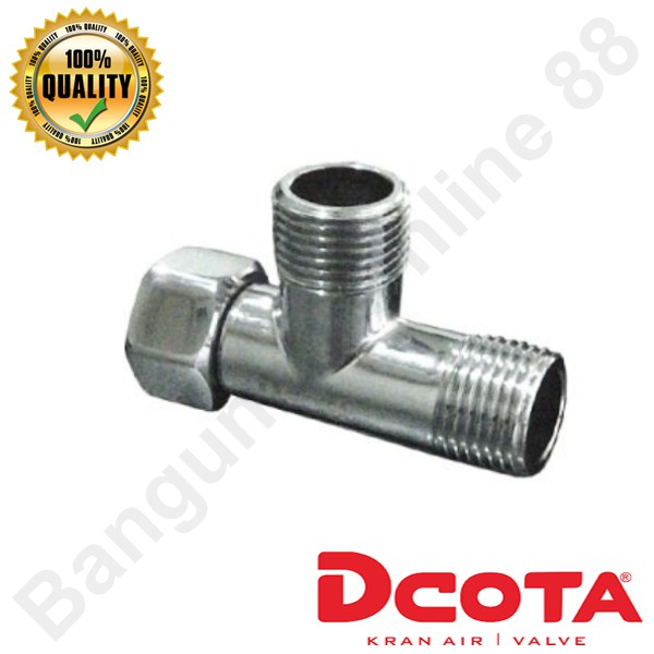 Sambungan Kran Air Nepel T Kuningan T Closet Dcota Onda DTMF01