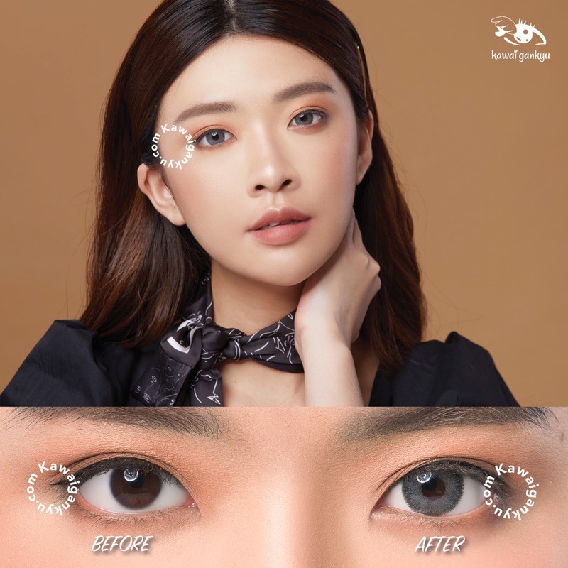 KawaiGankyu Softlens - Princess Morocco Gray (1botol)